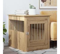 Meuble de Cage pour Chiens Niche Salon Chêne Fumé Bois d'Ingénierie vidaXL