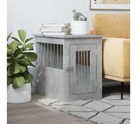 Meuble de Cage pour Chiens Niche Salon Chêne Fumé Bois d'Ingénierie vidaXL