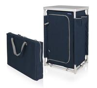 Meuble de camping Campart - CU-0410 - Placard de Camping Nantes - 3 Compartiments - Sac de Transport - Armature en Aluminium