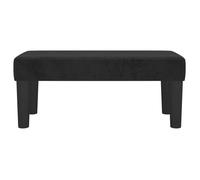 Meuble de couloir Noir - Banc d'entrée/salon - 1-2 Place - Noir 70x30x30cm Velours 823 518693111