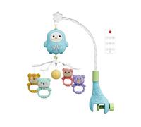 Meuble de crèche - cloche suspendue musicale, peluche douce | Attachement de lit de berceau rotatif avec son doux pour le jeu pour, divertissement de table de chevet avec ornements suspendus
