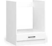 Meuble de cuisine bas armoire de cuisine S60 à four OLIWIA modulable Blanc 60 cm 1 porte couleur Blanc 1 étagère 60x55x82 cm