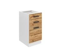 Meuble de Cuisine Bas - BELINI - SDSZ - 2 Tiroirs - Chêne Wotan - 51,6x40x82 cm