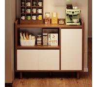 Meuble De Cuisine Bas Panneau Écologique en Bois Massif Buffet Cuisine avec Plan De Travail pour Salon, Chambre Ou Bureau(Brown,90 * 40 * 94cm)