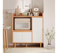 Meuble De Cuisine Bas Panneau Écologique en Bois Massif Buffet Cuisine avec Plan De Travail pour Salon, Chambre Ou Bureau(Wood,90 * 40 * 94cm)