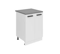 Meuble de Cuisine - BELINI - SD13 - 2 Portes - Blanc Mat - 60x85 cm