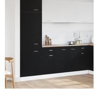 Meuble de cuisine - Chêne noir - 50x46x81,5 cm - Finition mat - 1 porte