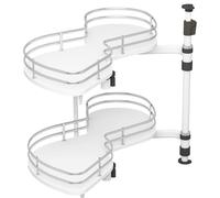 Meuble de cuisine d'angle avec 2 paniers coulissants pour économiser de l'espace - Solution de rangement pour armoires aveugles - Installation de porte droite - 900 mm