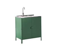 Meuble de cuisine d'extérieur avec évier VILAMA Vert