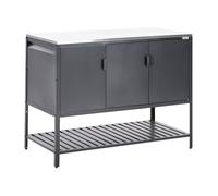 Meuble de cuisine d'extérieur MAENZA Métal Noir