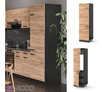Meuble de cuisine, élément haut, élément bas, cuisine intégrée,anthracite, VICCO
