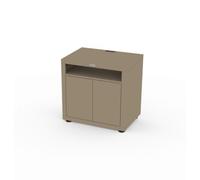 Le Marquier Meuble de cuisson avec tablette 80 x 55 cm Taupe