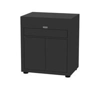 Meuble de cuisine extérieure LE MARQUIER avec tiroir 80x55cm noir