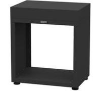 Meuble de cuisine extérieure ouvert 80 x 55 cm, acier époxy noir, Le Marquier