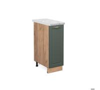 Meuble de cuisine Fame-Line, 30cm, PT Marbre, Vert Or Campagne/Chêne de force doré, Vicco 46117
