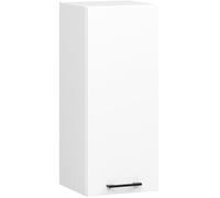 Meuble de cuisine haut AKORD W30 H720 Blanche 1 porte, 2 étagères 72x30x30 cm