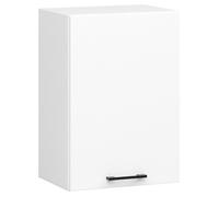 Meuble de cuisine haut AKORD W50 OLIWIA modulable Blanc 50 cm 1 porte façade Blanche 2 étagères 50x30x58 cm