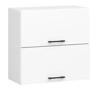 Meuble de cuisine haut AKORD W60 OLIWIA G2 modulable Blanc 60 cm 2 portes façade Blanche 2 étagères 60x30x58 cm