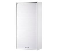 Meuble de Cuisine Haut Blanc 3 Tablettes 1 Rideau L 60 H 123.6 P 35 cm