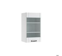 Meuble de cuisine haut vitré Fame-Line, 40 cm, Blanc campagne, Vicco