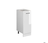 Vicco Meuble de Cuisine R-Line, Blanc Haute Brillance, 30cm sans PT, pour Une Combinaison Libre au Sein de systèmes de Cuisine modulaires
