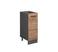 Meuble de cuisine R-Line, 30cm sans PT, Chêne de force doré/Anthracite, Vicco 37832