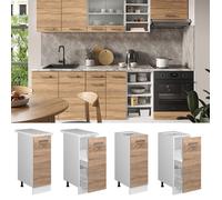 Meuble de cuisine R-Line, 30cm sans PT, Sonoma/Blanc, Vicco 37771