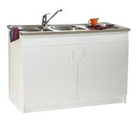 Meuble de cuisine - S2IM NEOVA - SIM NF S12N02090 - Bois - Blanc - 90x59cm
