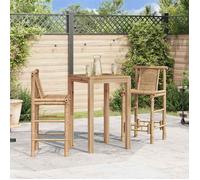 MEUBLE DE CUISINE/SALON - Tabourets de bar lot de 2 bambou FR144