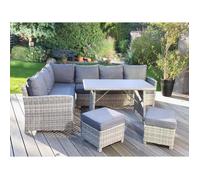 Meuble de jardin HOME DELUXE 'BAHIA' I Ensemble de Meubles de Jardin, Salon de Jardin, Meuble de Jardin en Poly rotin Lounge