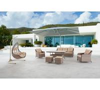 Meuble de jardin moderne Table Fauteuil Tabouret Canapé Véranda Ensemble 6 pièces Nouveau