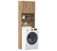 Meuble de machine à laver chêne artisanal bois d ingénierie