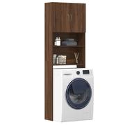 vidaXL Meuble de Machine à Laver chêne Marron Bois d'ingénierie, Armoire à Linge, Armoire à Lave-Linge, Armoire de Salle de Bain, Armoire à Linge