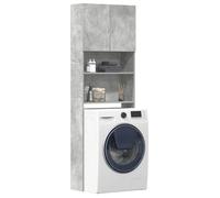 Meuble de machine à laver gris béton bois d ingénierie