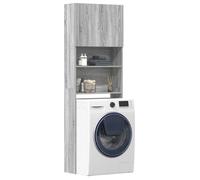 vidaXL Meuble de machine à laver Sonoma Bois d'ingénierie Gris