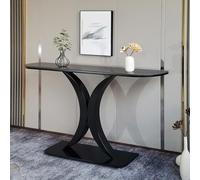 Meuble de Porche de Luxe léger, Plate-Forme de Vue pour la Maison, boîtier de Couloir Minimaliste Moderne, Table de Porche en Dalle de Roche Italienne(I,80x30x80cm/31.5X13.8X31.5in)