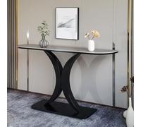 Meuble de Porche de Luxe léger, Plate-Forme de Vue pour la Maison, boîtier de Couloir Minimaliste Moderne, Table de Porche en Dalle de Roche Italienne(H,80x30x80cm/31.5X13.8X31.5in)