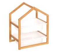 Meuble de Rangement 2 Bacs "Bako" 54cm Blanc