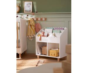 Meuble de rangement 2 cases + étagère-bibliothèque FESTON blanc TU