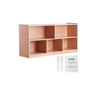Meuble de Rangement-VEVOR- pour Enfants 2 Niveaux, Bibliothèque à 5 Cases-pour Maison Salle de Classe Garderie École Maternelle