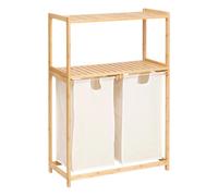 5five Étagère Tidy Box avec 2 sacs à linge en bambou 72x33 cm Marron