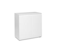 Meuble de rangement 2 portes blanc