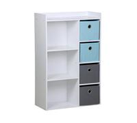 Meuble de rangement 3 niches avec 4 tiroirs Bleu - Atmosphera For Kids