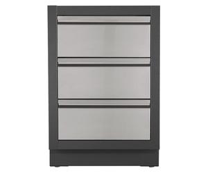 Meuble de rangement 3 tiroirs pour cuisine extérieure Oasis Napoleon