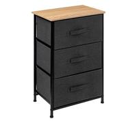Meuble de Rangement 3 Tiroirs "Tissa" 73cm Gris Foncé