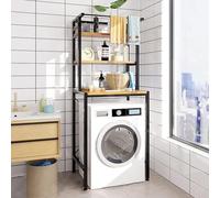 Meuble de rangement à 3 niveaux pour machine à laver à chargement frontal, meuble de salle de bain, solution de rangement pour buanderie
