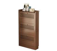 Meuble de rangement à chaussures en bambou avec 2/3 portes vers le bas, armoire à chaussures fine pour entrée, couloir, chambre à coucher, nichoir à chaussures pour la maison, 17 cm de largeur