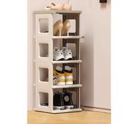 Meuble de rangement à chaussures fin pour couloir - Armoire en plastique réglable avec compartiments cachés, organisateur d'entrée idéal pour les petits espaces, maximise le rangement du couloir