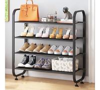 Meuble de rangement à chaussures - Grande étagère à chaussures pour entrée, couloir, porte d'entrée, support multifonction pour plantes, organiser les chaussures et les accessoires, design durable et