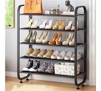 Meuble de rangement à chaussures - Grande étagère à chaussures pour entrée, couloir, porte d'entrée, support multifonction pour plantes, organiser les chaussures et les accessoires, design durable et